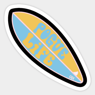 Pogue Life Surfboard - OBX Sticker